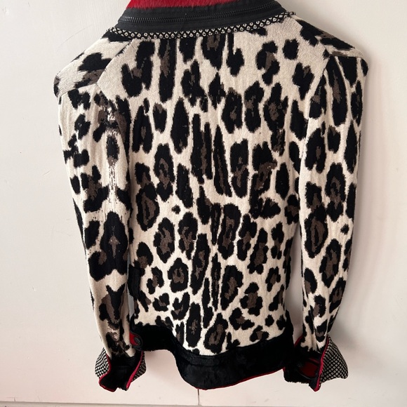 Rare Real fur Tricot chic sweater jacket - Picture 6 of 10